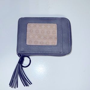 Grey accordion style card wallet